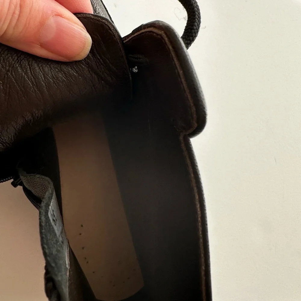 BRUNATE ankle leather boots ultra light lace-up + zipper size 38 (7 US) new - Picture 10 of 10